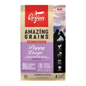 Orijen Amazing Grains Puppy Large Breed Dog Food, 22.5 lb