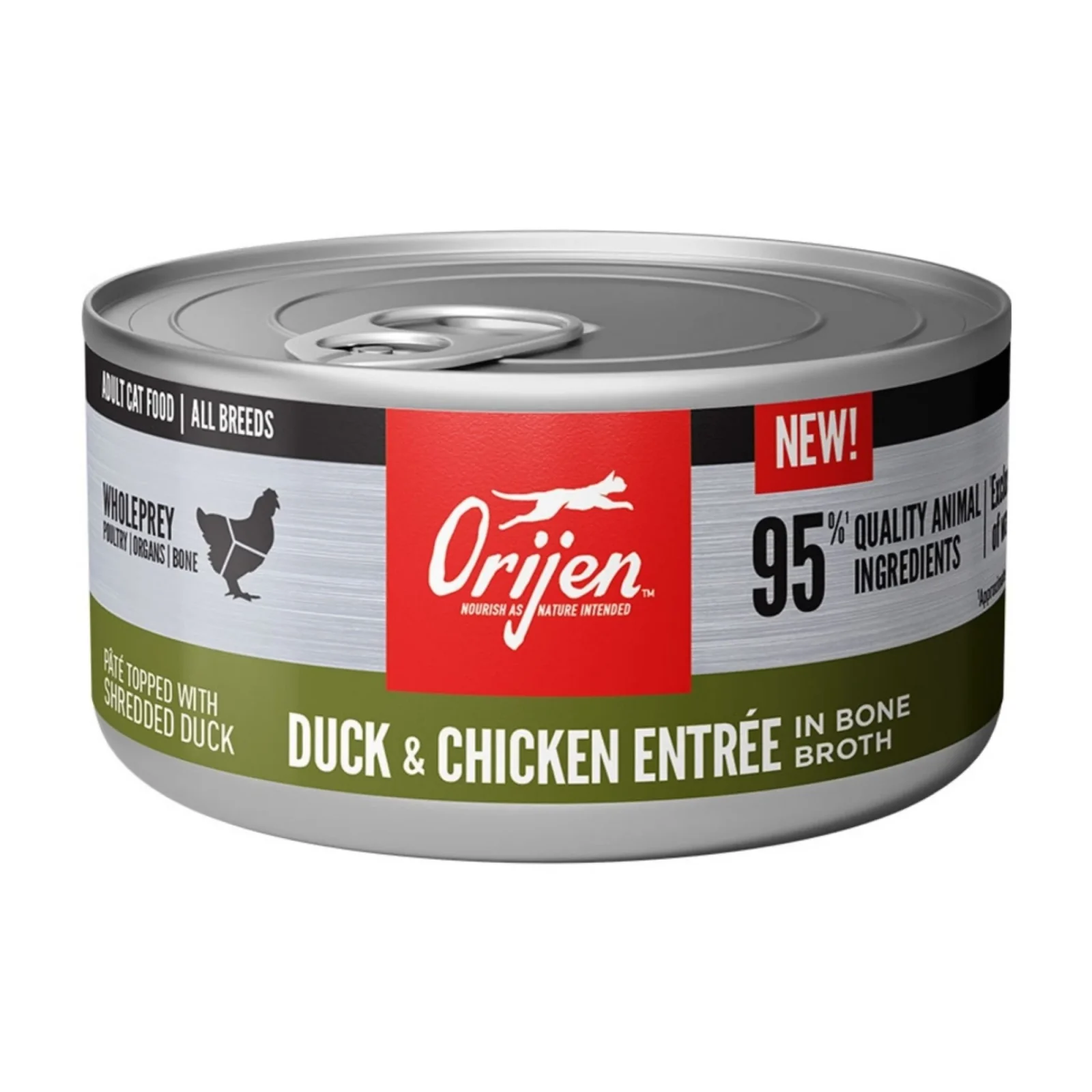 Orijen Cat Entree, Duck & Chicken, 3 oz, Case of 24