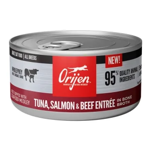 Orijen Cat Entree Tuna, Salmon & Beef, 3oz, Case of 24