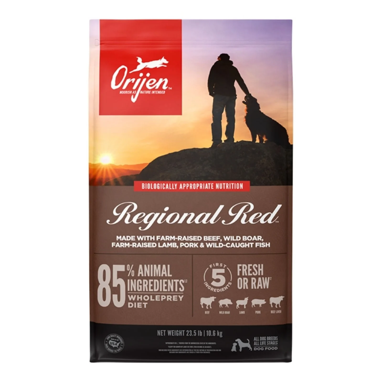 Orijen Dog USA Regional Red, 23.5 lb