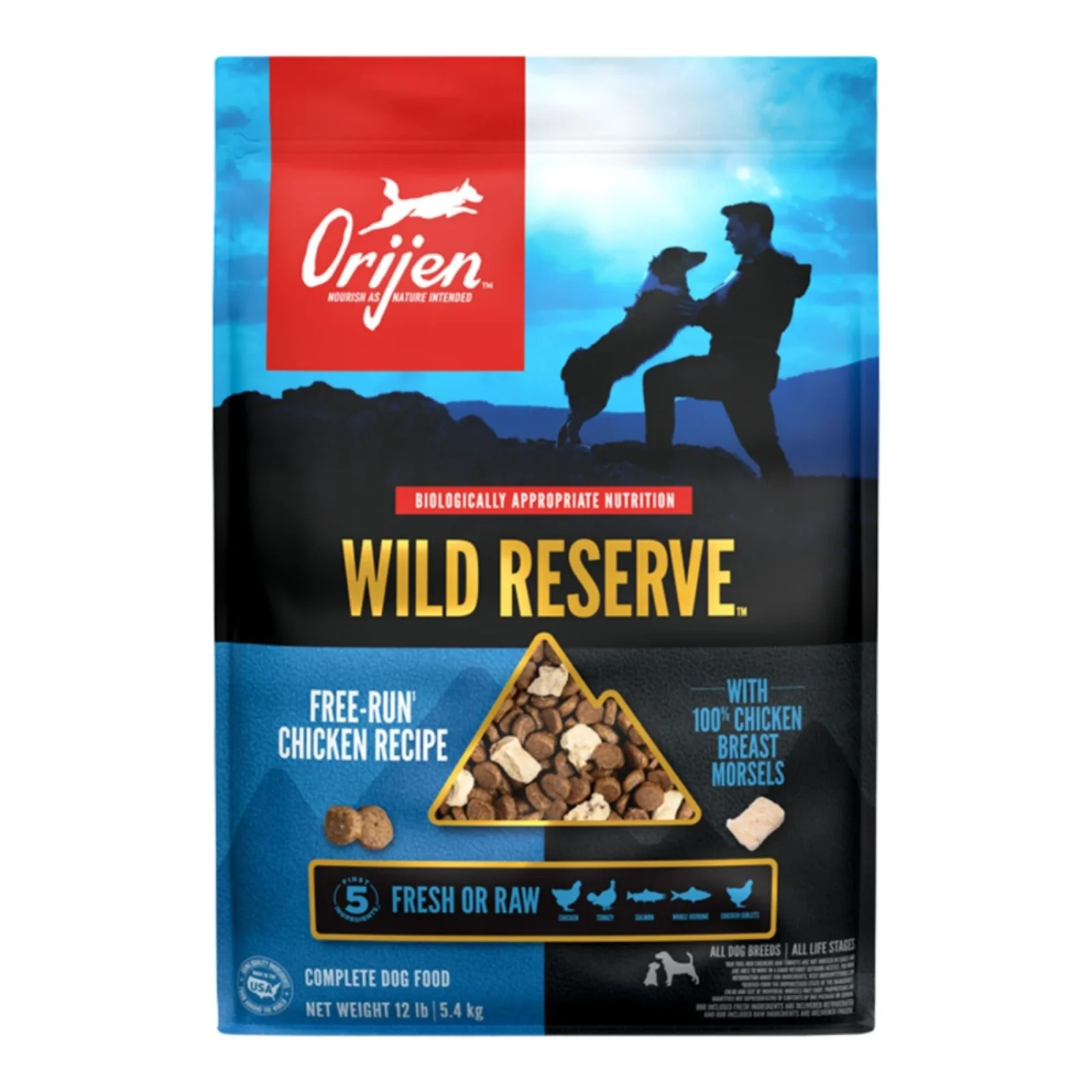 Orijen Dog Wild Reserve Grain-Free Free Run Chicken Recipe, 12 lb