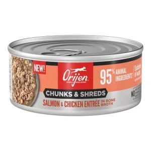 Orijen Grain Free Salmon & Chicken Chunk Cat Food, 5.5 oz, Case of 12