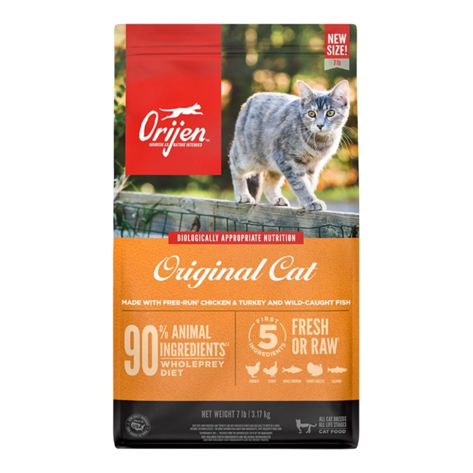Orijen Original Grain Free Cat Food, 7 Lbs