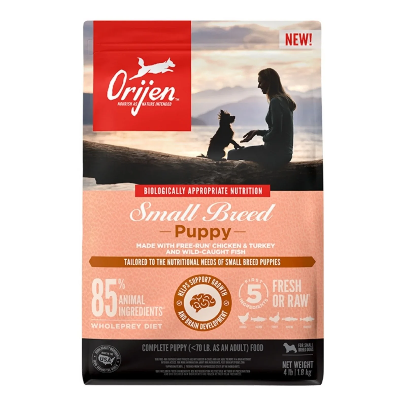 Orijen Small Breed Puppy Dog Food, 4 Lbs