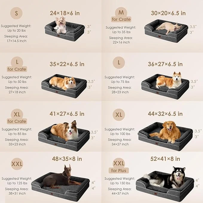 Orthopaedic Memory Foam Dog Bed – Waterproof, Washable - Image 2