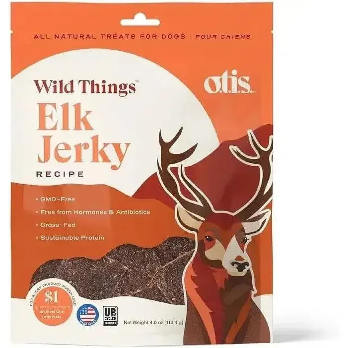 OTIS Wild Things Grass-Fed Elk Jerky Dog Treats