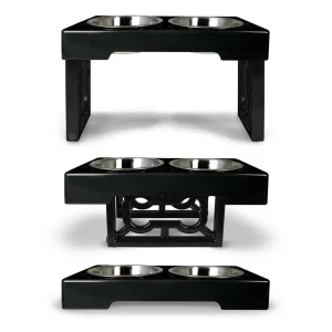 OurPets Barking Bistro Adjustable elevated feeder