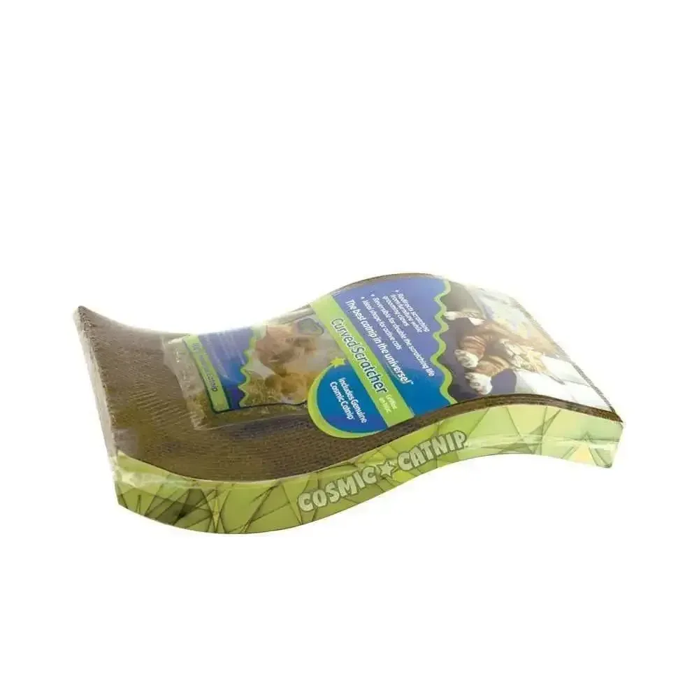 OurPets® Cosmic Wave Corrugated Scratcher for Cat 0.5 Oz Jar