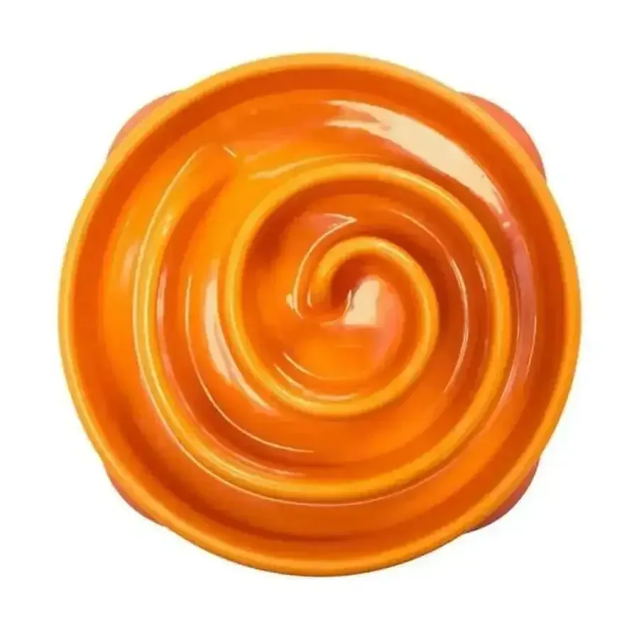 Outward Hound Fun Feeder Slo-Dog Bowl Orange