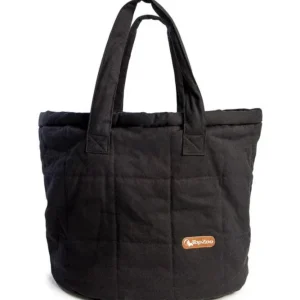 Oval Bed Dog Bag in Black