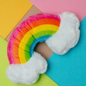 Over the Rainbow Plush Dog Toy