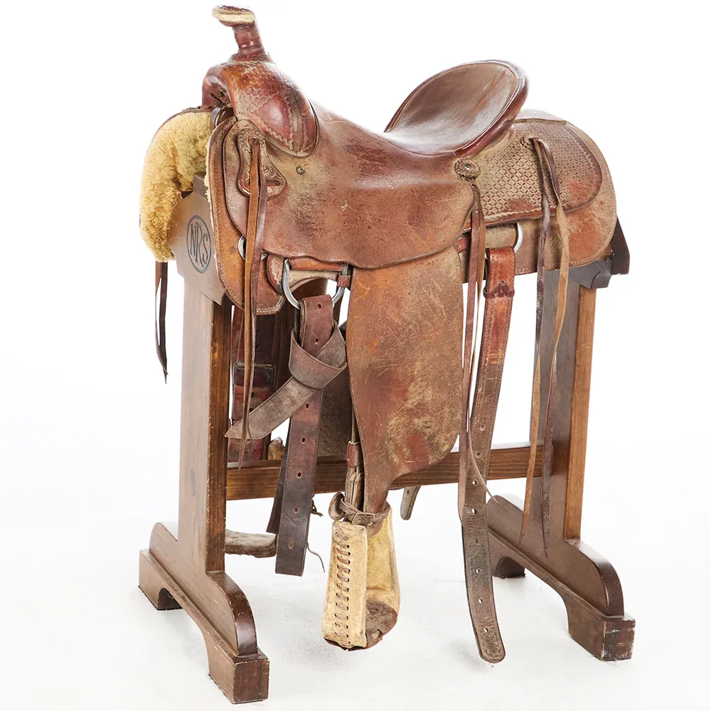Overton Used 16in Waffle Stamp Ranch Roper
