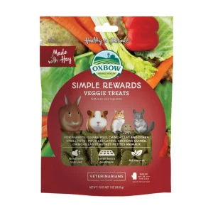 Oxbow Animal Health Simple Rewards Veggie Small Animal Treats, 3 oz
