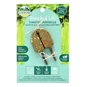 Oxbow Enriched Life Timothy Popsicle Small Pet Timothy Hay Chew Toy