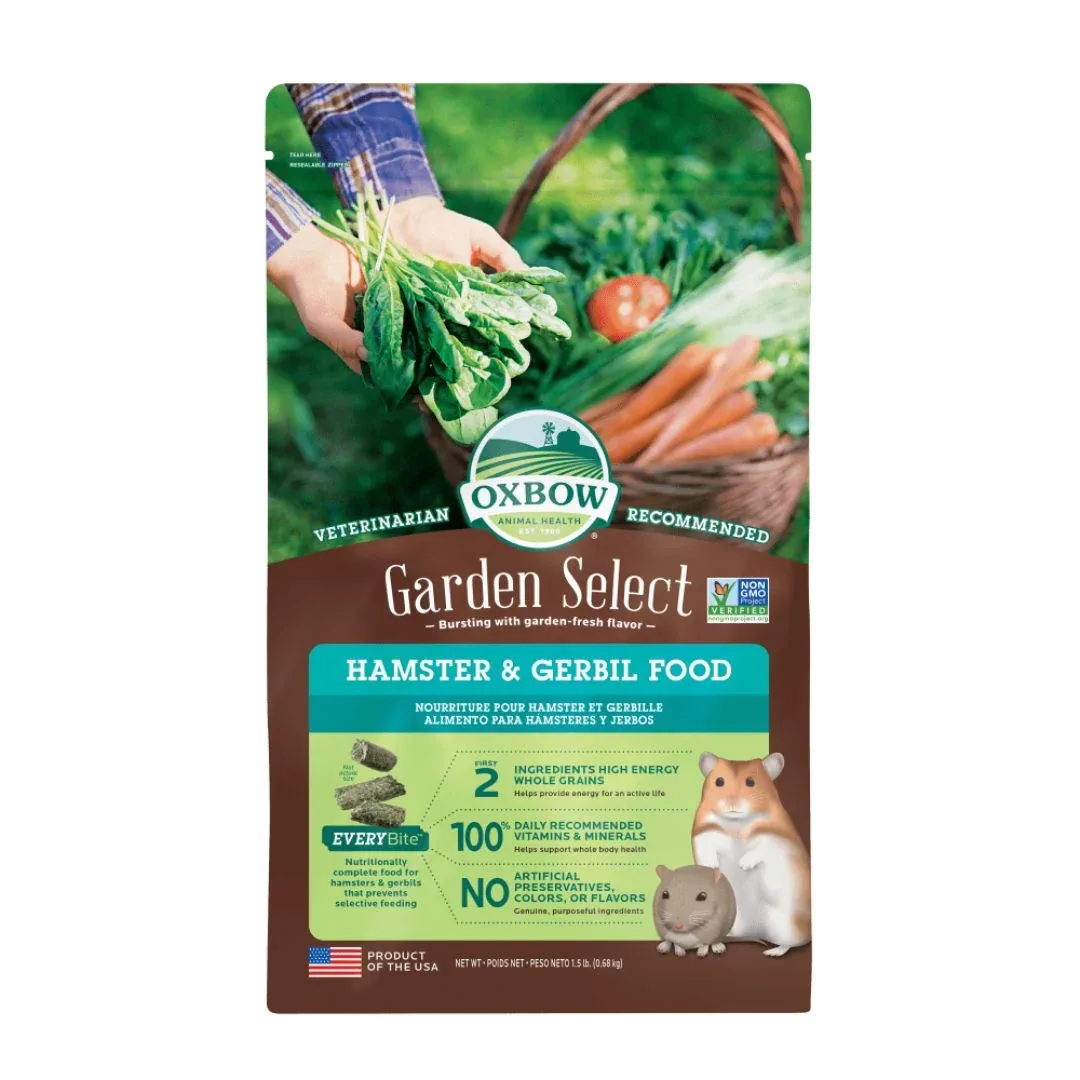 Oxbow Garden Select Hamster & Gerbil Food, 1.5 Lb