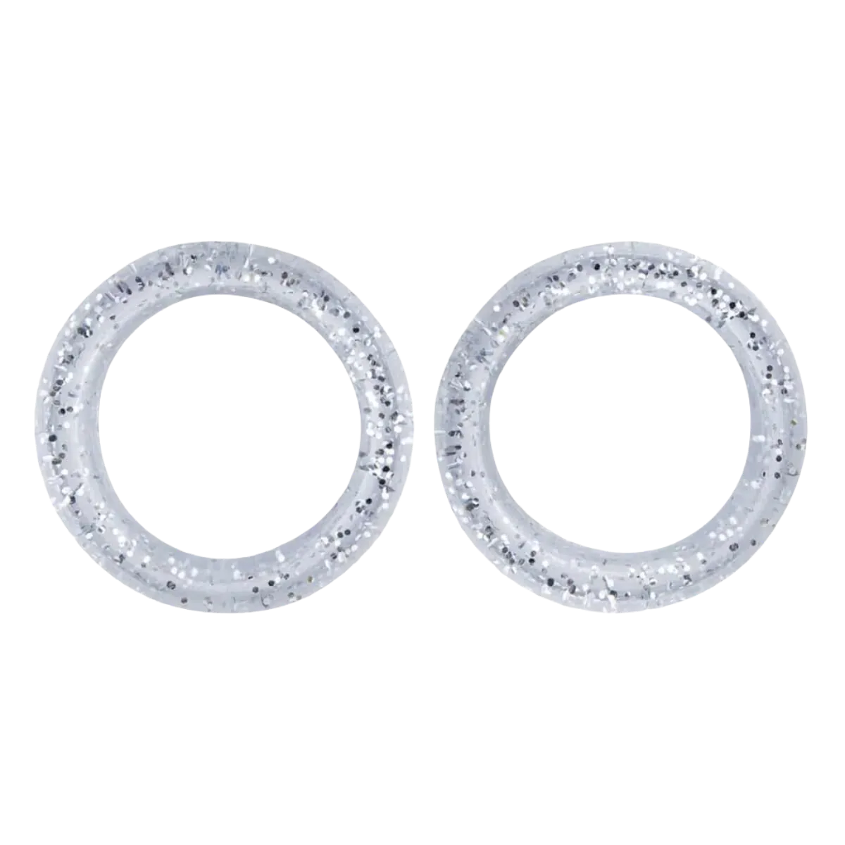 Pack of 2 Premium Scissor Finger Ring Inserts in Clear Sparkles by PetStore.Direct - Image 2