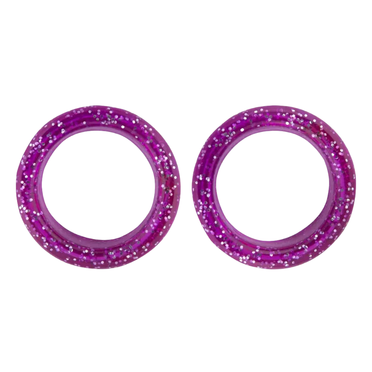 Pack of 2 Premium Scissor Finger Ring Inserts in Magenta Sparkles by PetStore.Direct - Image 2