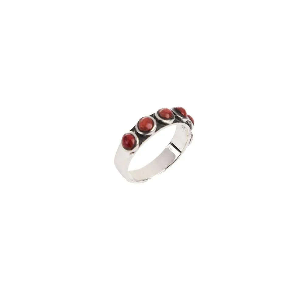 Paige Wallace Coral Dot Ring