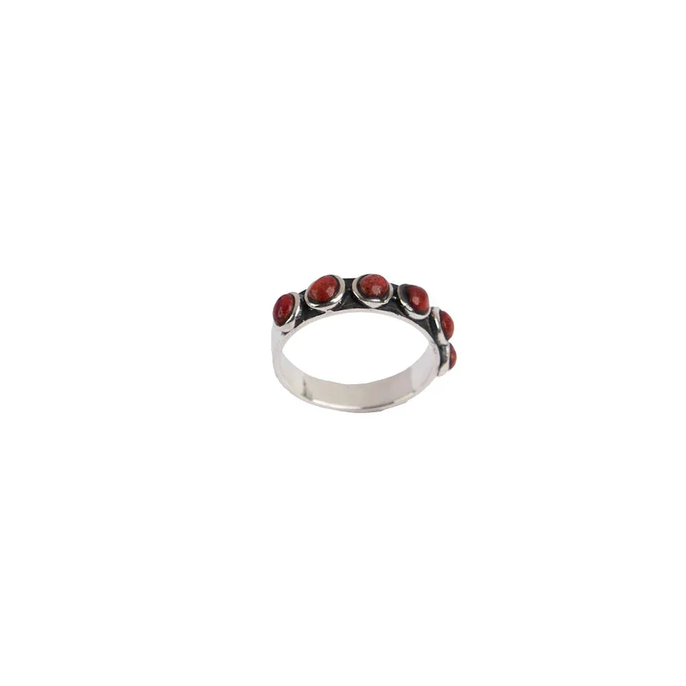 Paige Wallace Coral Dot Ring - Image 2