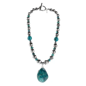 Paige Wallace Freeform Turquoise Nuggets Necklace