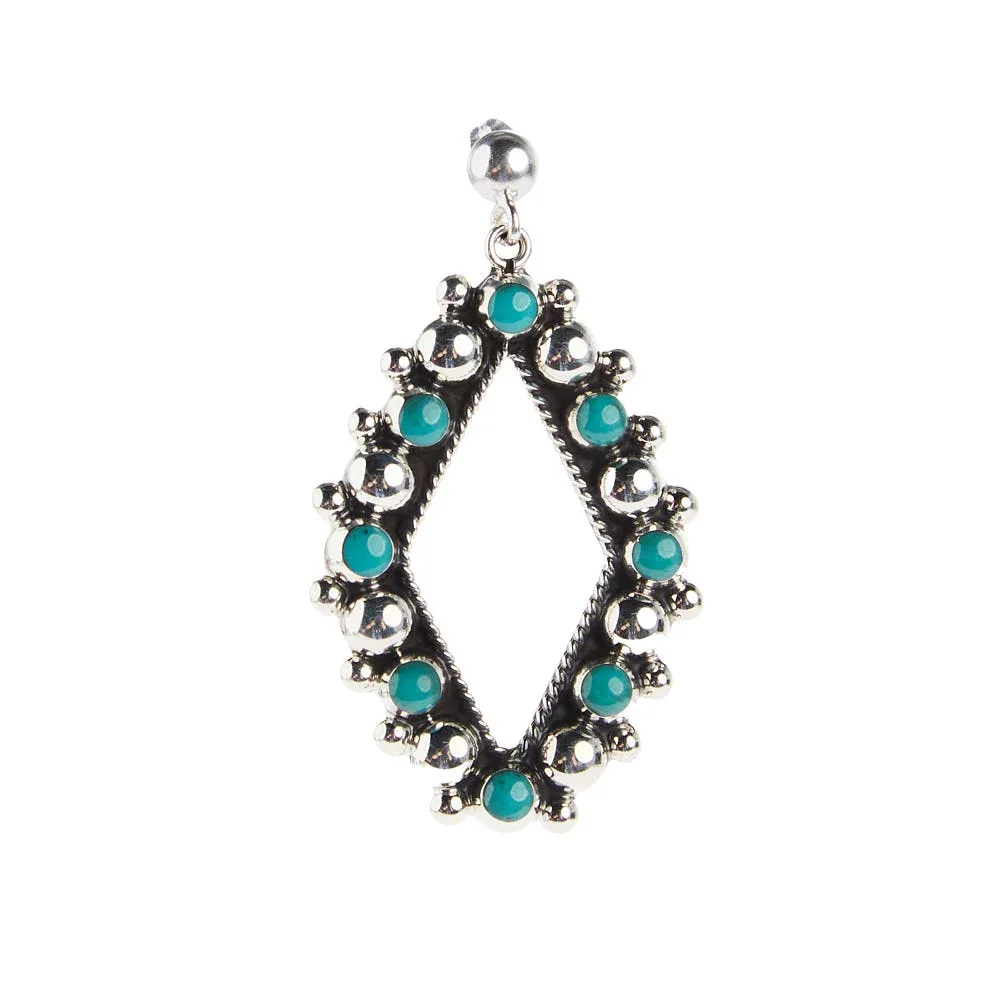 Paige Wallace Large Reconstituted Stone Earrings - Image 2