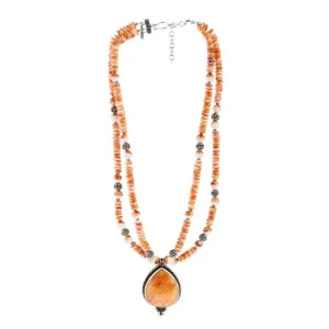 Paige Wallace Spiney Tear Pendent Necklace