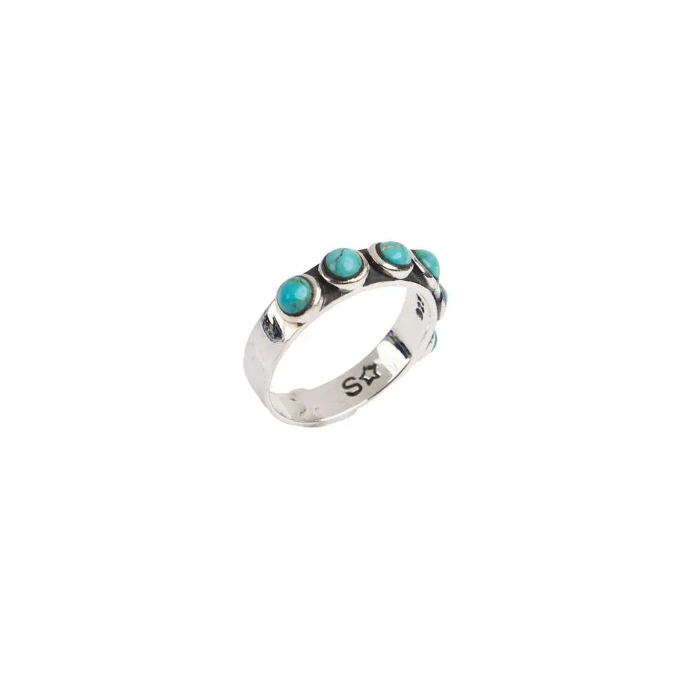Paige Wallace Turquoise Dot Ring