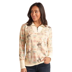 Panhandle Bucking Horse 1/4 Zip Pullover