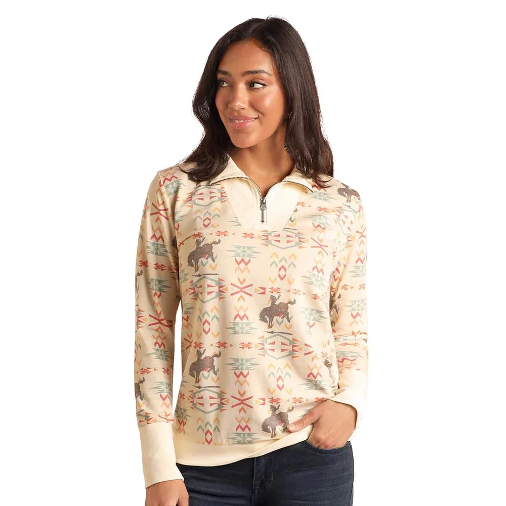 Panhandle Bucking Horse 1/4 Zip Pullover