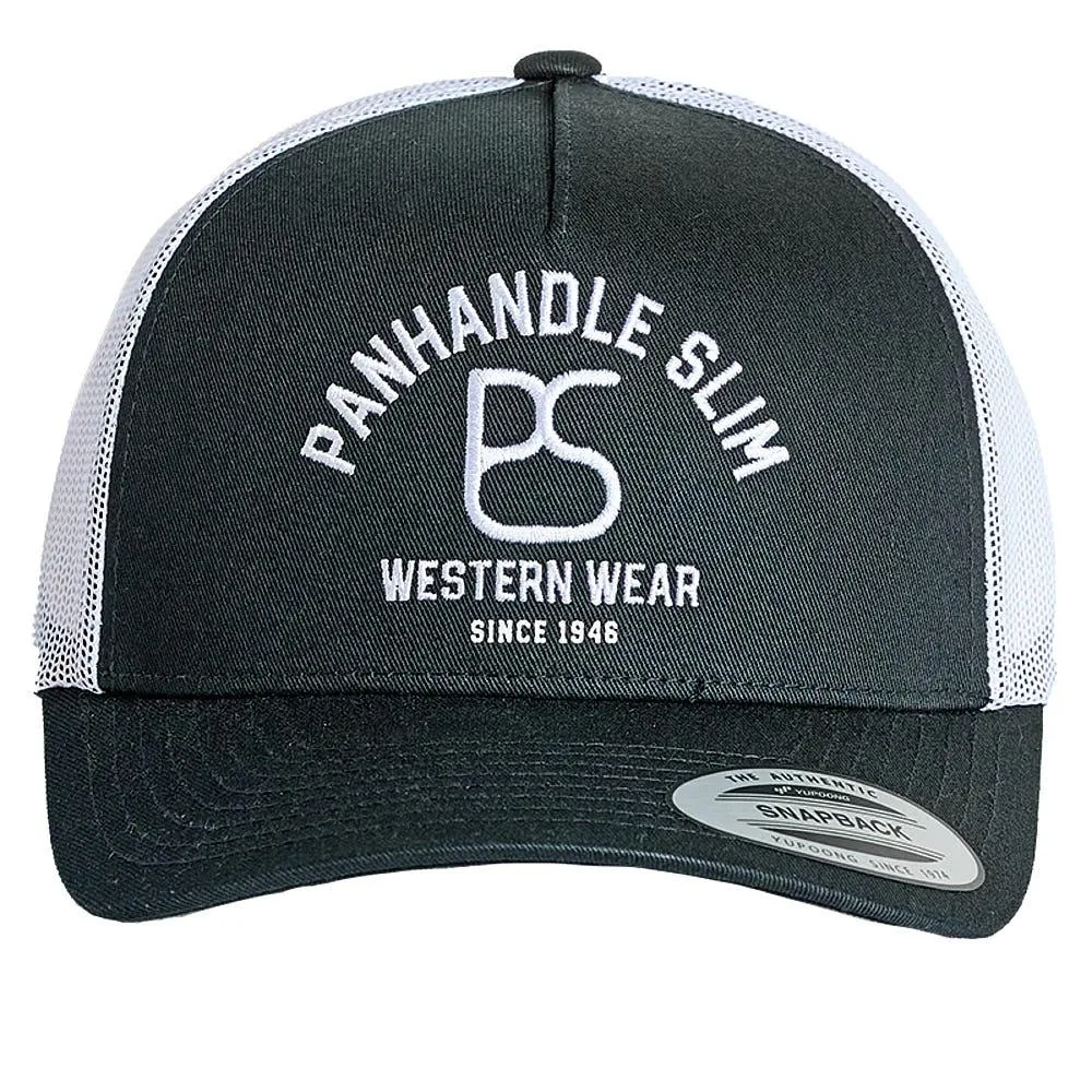 Panhandle Men's Black Embroidered Logo Cap