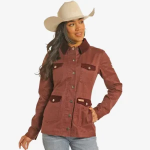 Panhandle Powder River Burgandy Cotton Jacket