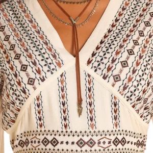 Panhandle Womens Embroidered Empire Waist Shirt