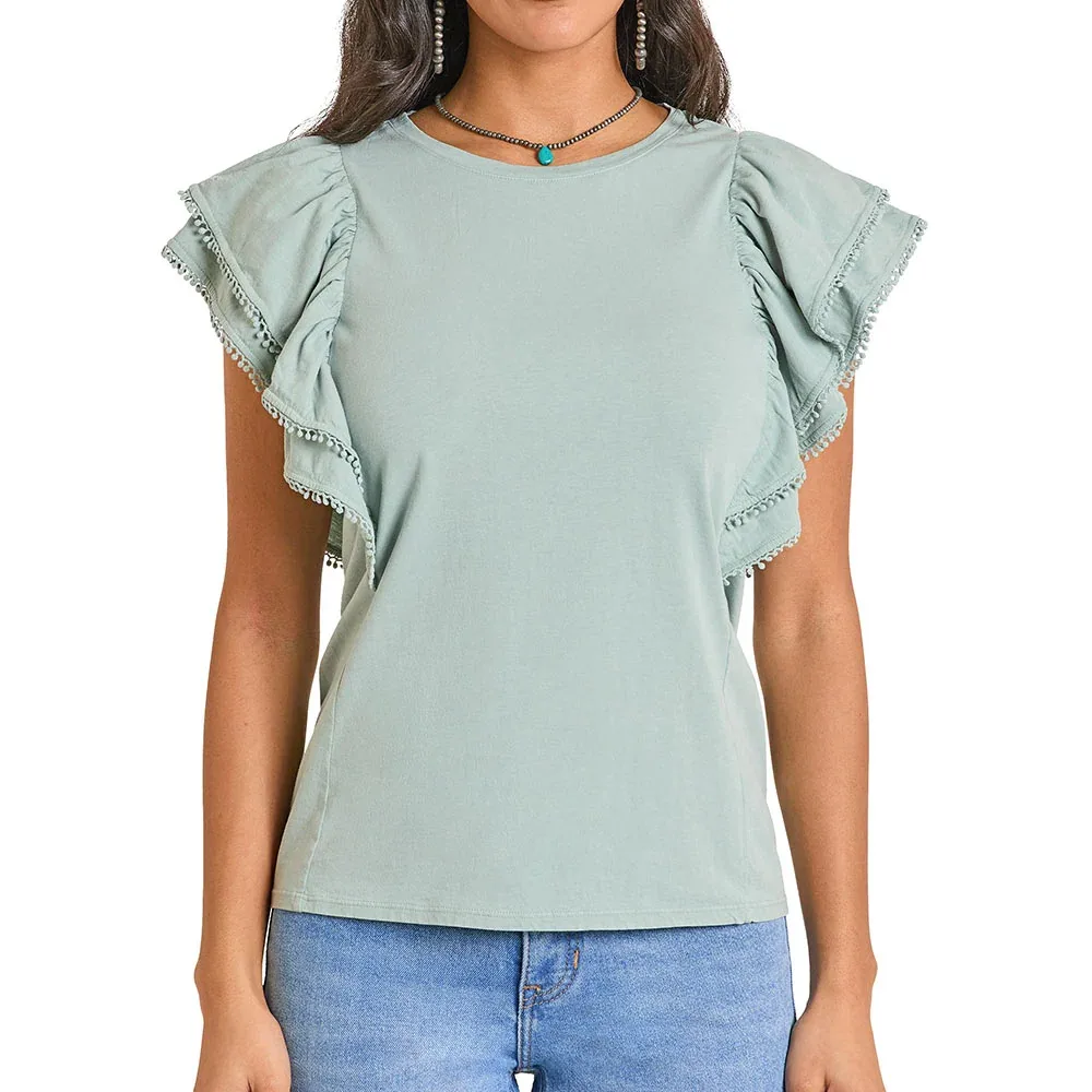 Panhandle Women's Jade Flutter Sleeve Top - Image 2