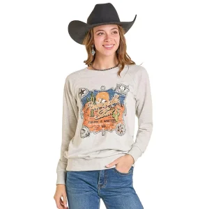 Panhandle Women's Keep It Western Natural Sweatshirt