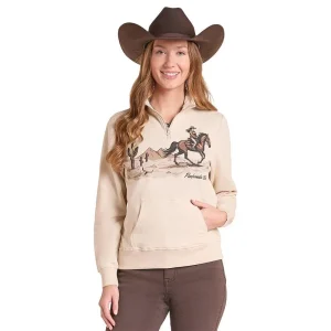 Panhandle Women's Natural Cowgirl Quarter Zip