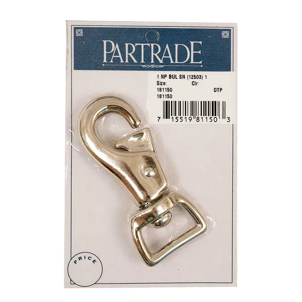 Partrade Trading Corporation 1in Nickle Plated Bull Snap