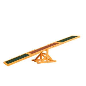 PawHut Wooden Dog Agility Seesaw For Balance Training And Exercise
