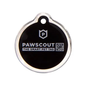 PawscoutQR Black Pet Tag