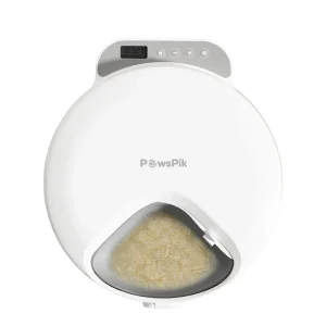 PawsPik Cat Smart 4-Meal Automatic Feeder, White, 4-cup