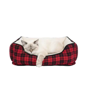 PawsPik Cozy Fleece & Plush Orthopedic Bolster Dog & Cat Bed