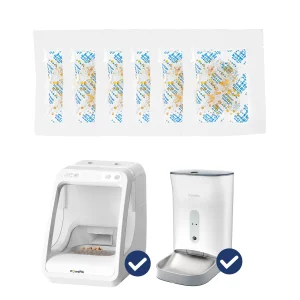 PawsPik Desiccant Bag Refills for Automatic Microchip RFID Pet Feeder & Nutriwatch - 6 ct