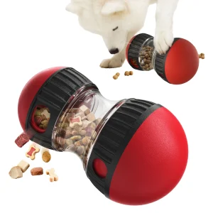 PawsPik Dual-Sphere Adjustable Treat-Dispensing Rolling Interactive Dog Toy