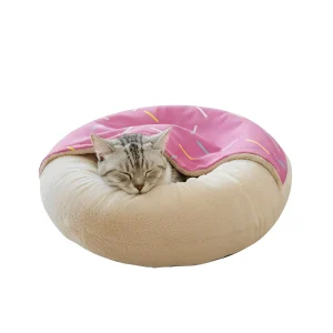 PawsPik Orthopedic Memory Foam Donut Dog & Cat Bed