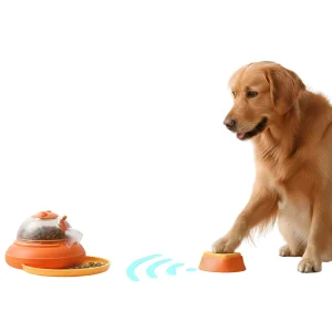 PawsPik Wireless Remote-Controlled Interactive Dog Treat Dispenser & Feeder, 66-ft Range