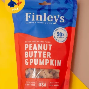 Peanut Butter & Pumpkin Crunchy Dog Biscuits