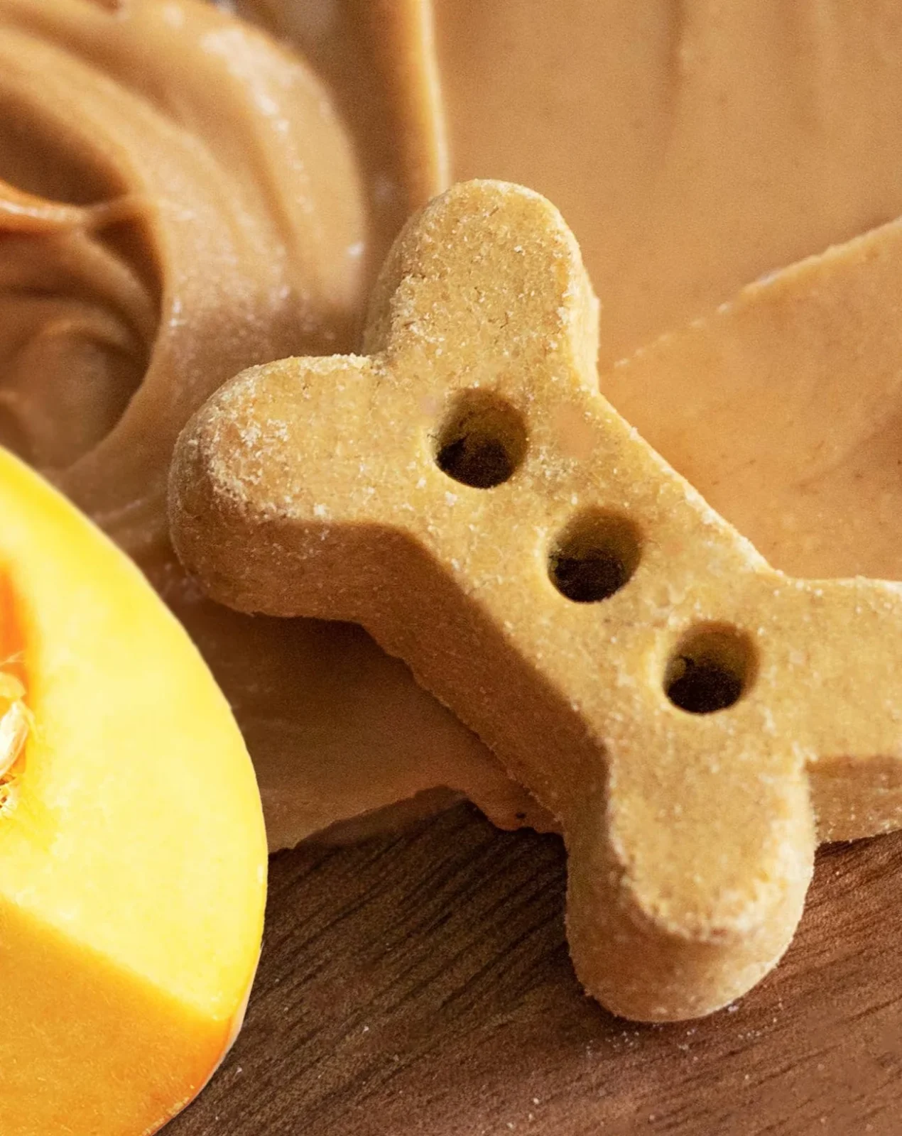 Peanut Butter & Pumpkin Crunchy Dog Biscuits - Image 2