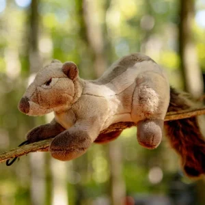 Peanut the Squirrel Squeaky Dog Plush Toy