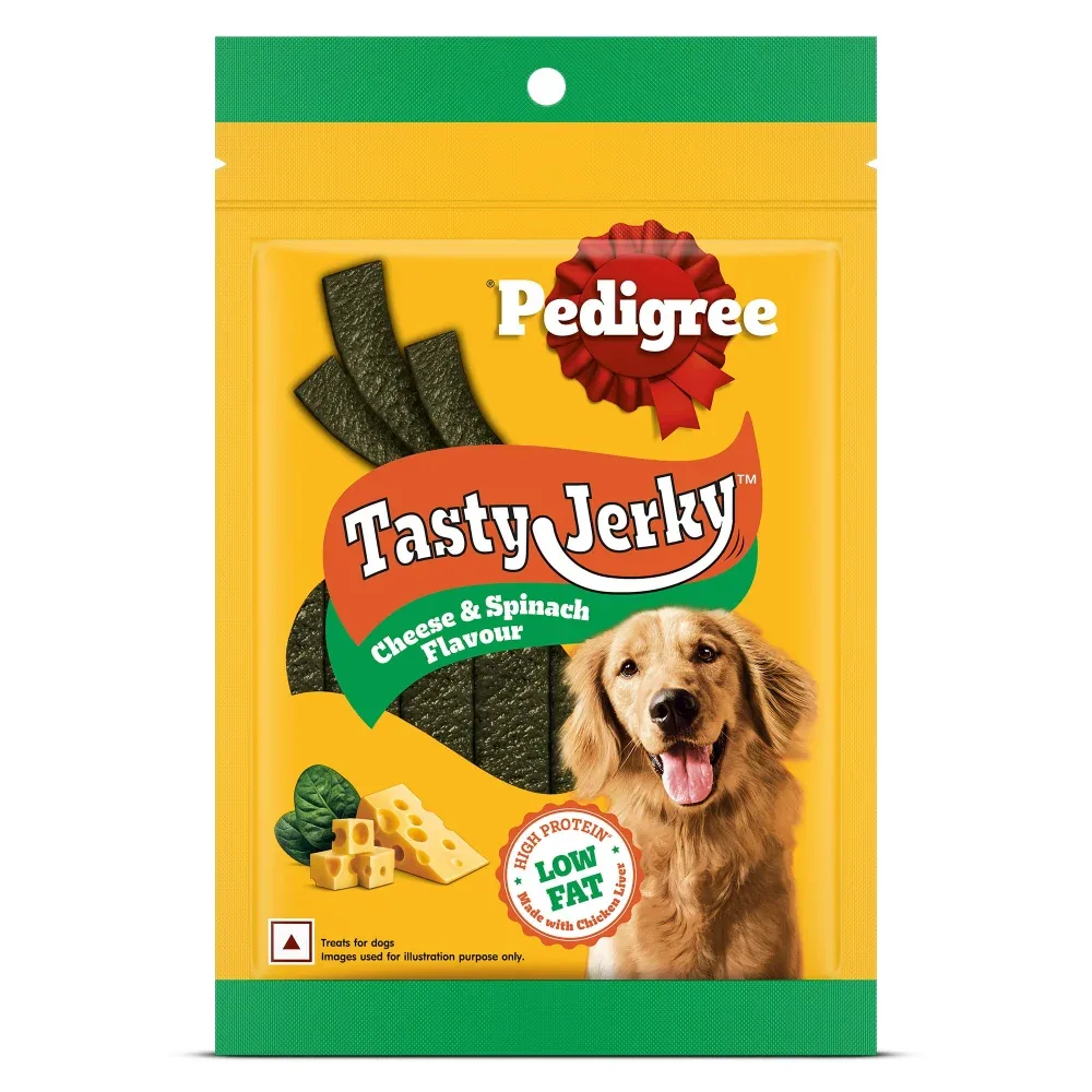 Pedigree Cheese & Spinach Tasty Jerky Dog Treats - Image 2