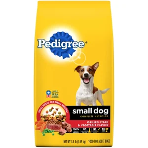PEDIGREE Small Dog Complete Nutrition Grilled Steak & Vegetable Dog Food 3.5lb