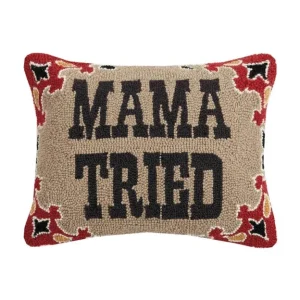 Peking Handicraft Inc. Mama Tried Hook Pillow